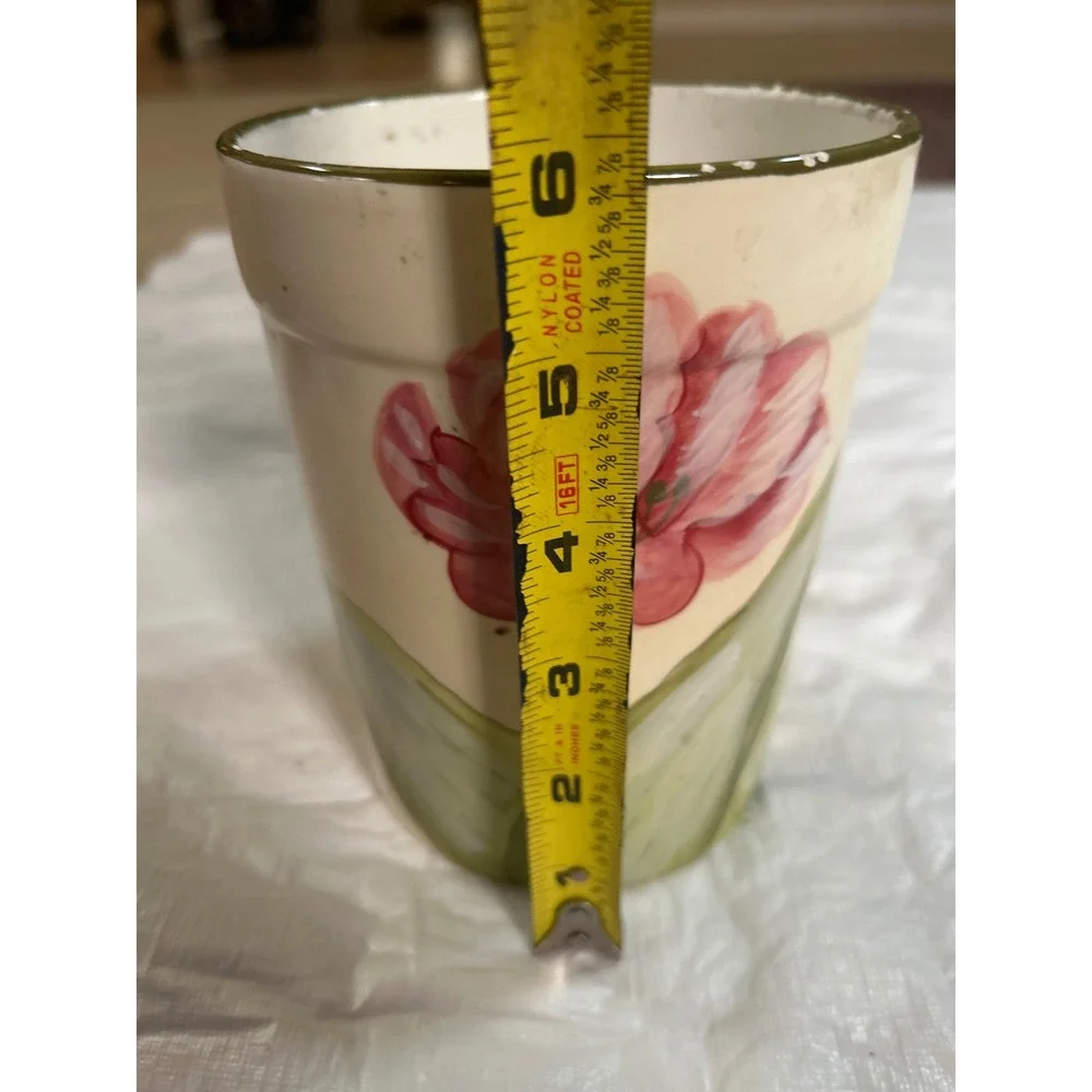 Style Eyes Rembrandt Tulips Collection Ceramic Canister Jar Floral Design